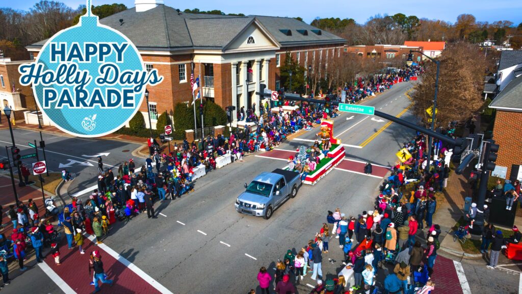 Happy Holly Days Parade in Holly Springs, one of our favorite Raleigh holiday activities