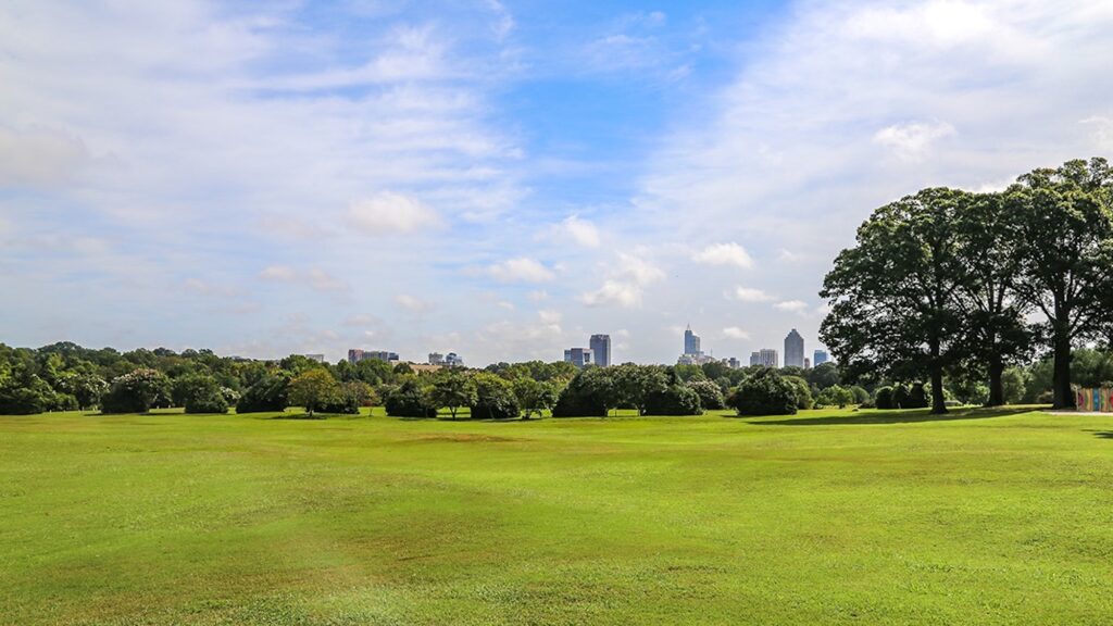 Dorothea Dix Park in Raleigh, home of the Trophy Trot on Thanksgiving in Raleigh
