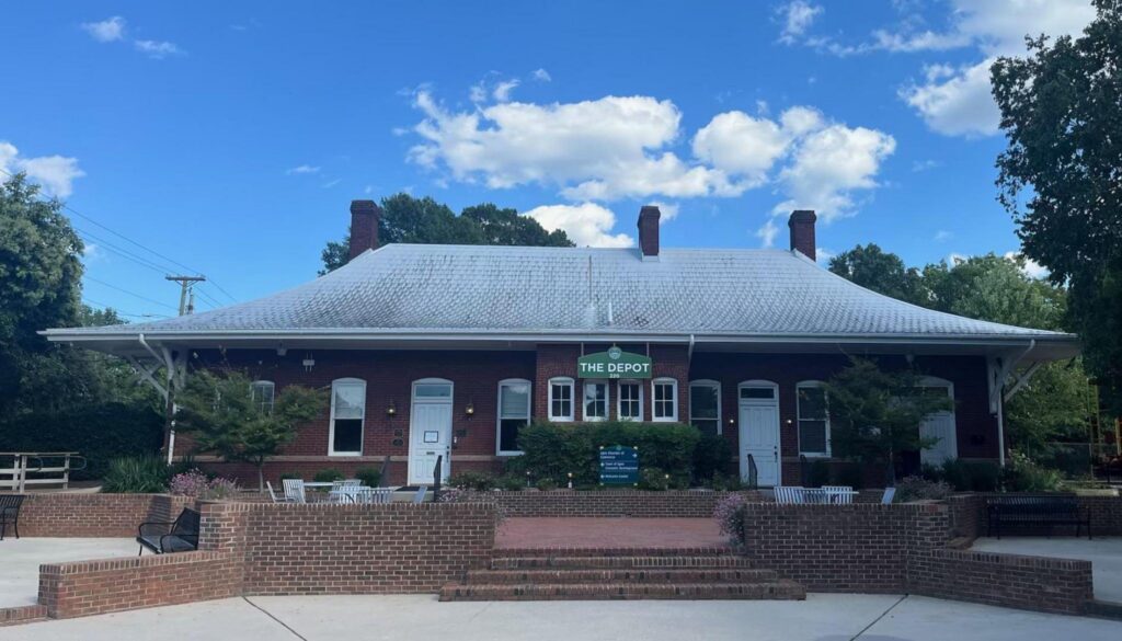 Apex Union Depot on Salem Street, along the route of one of the best Christmas events in Raleigh’s suburbs